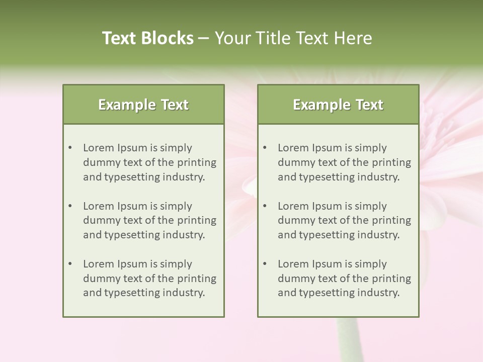 Flower Petals Isolated PowerPoint Template