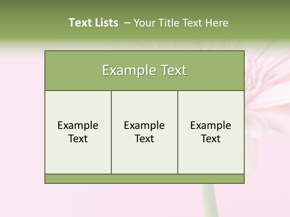 Flower Petals Isolated PowerPoint Template