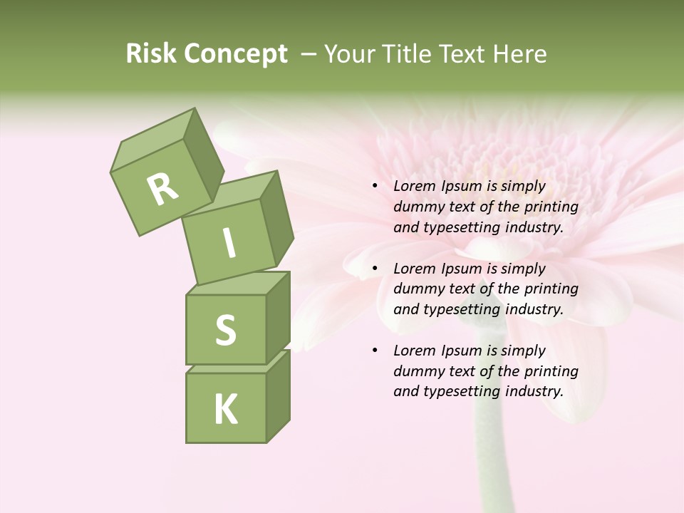 Flower Petals Isolated PowerPoint Template