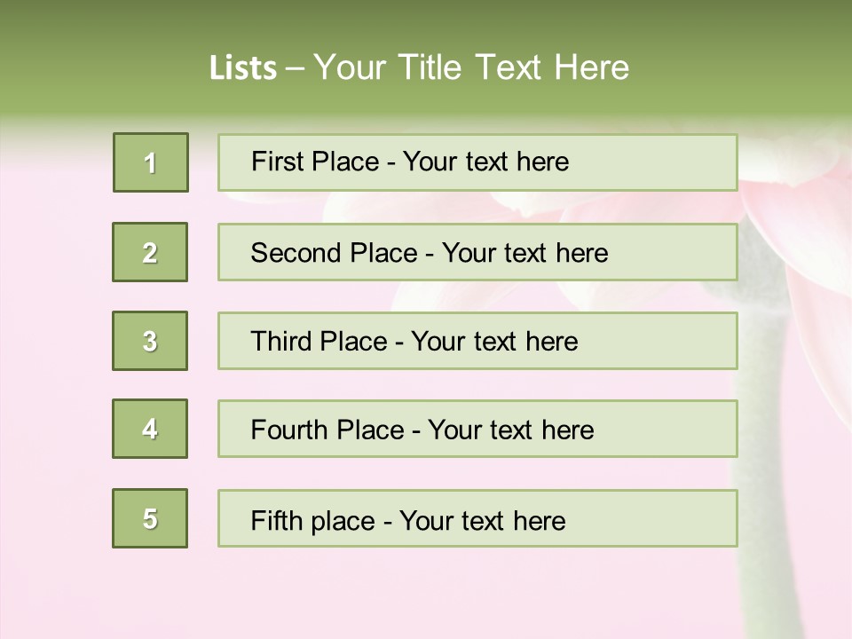 Circle Flower Petals PowerPoint Template