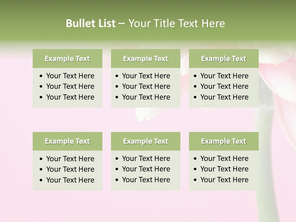 Circle Flower Petals PowerPoint Template