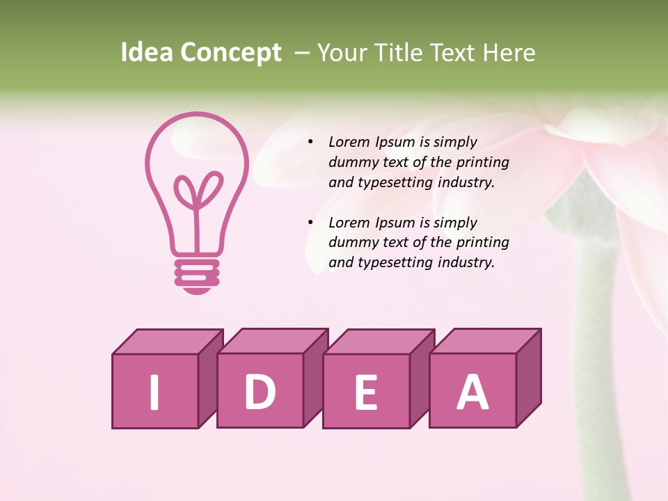 Circle Flower Petals PowerPoint Template