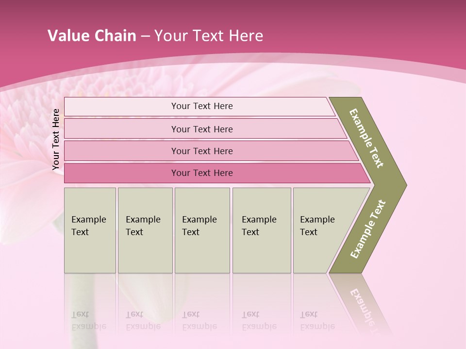 Blossom Circle Gerbera PowerPoint Template