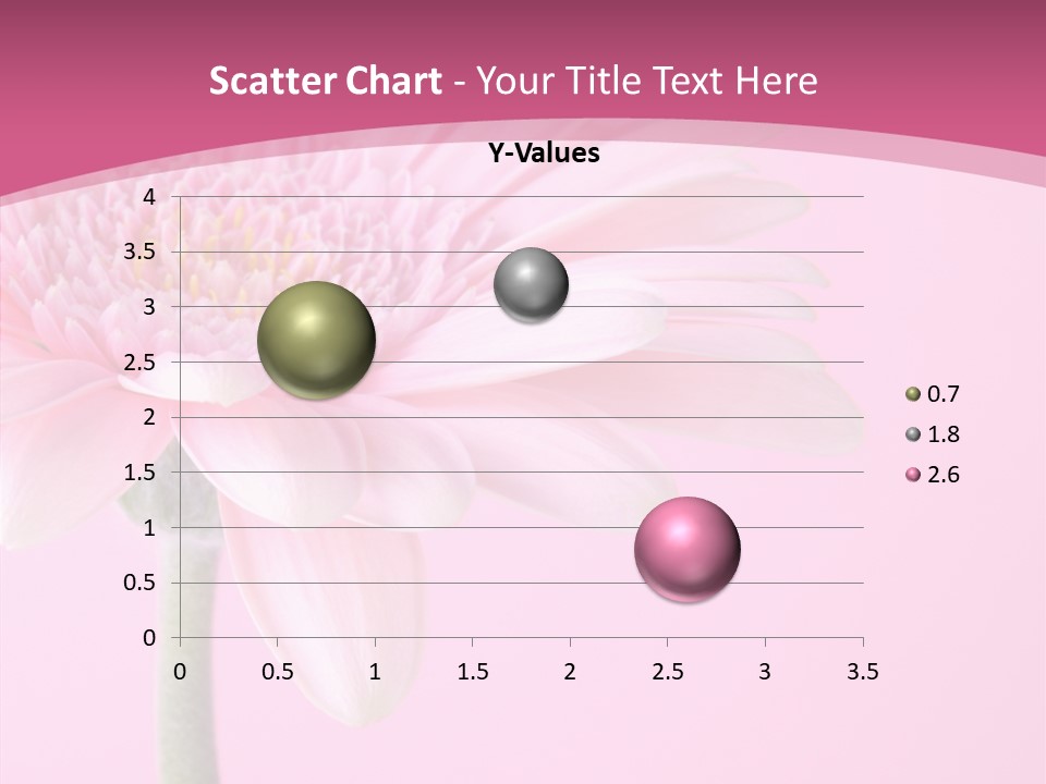 Blossom Circle Gerbera PowerPoint Template