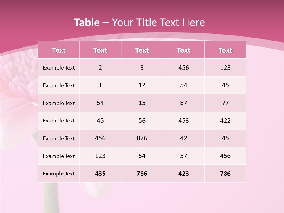 Blossom Circle Gerbera PowerPoint Template