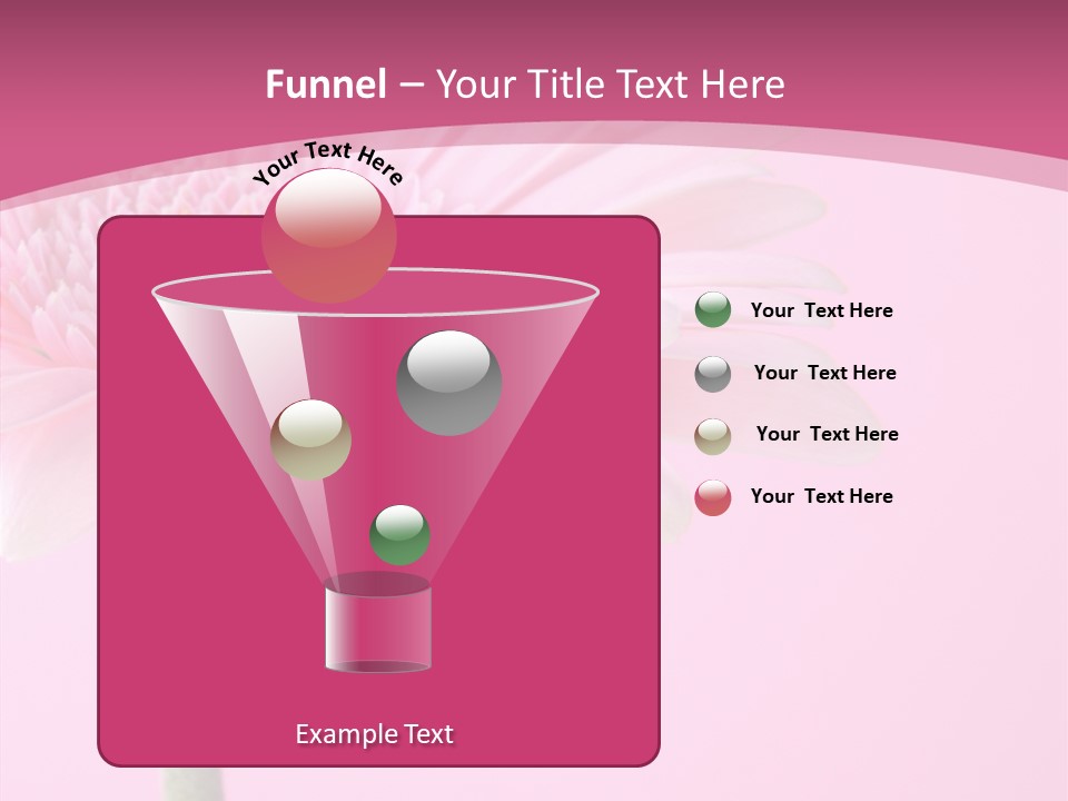 Blossom Circle Gerbera PowerPoint Template