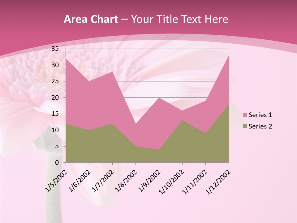 Blossom Circle Gerbera PowerPoint Template
