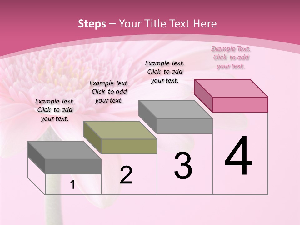 Blossom Circle Gerbera PowerPoint Template