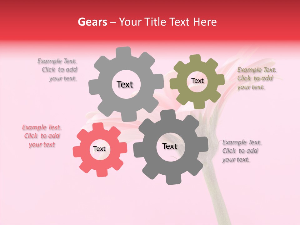 Pink Bloom Blossom PowerPoint Template