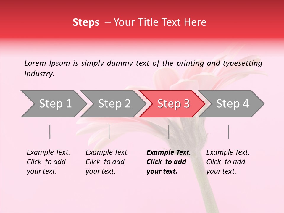 Pink Bloom Blossom PowerPoint Template