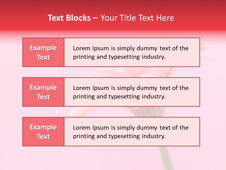 Pink Bloom Blossom PowerPoint Template