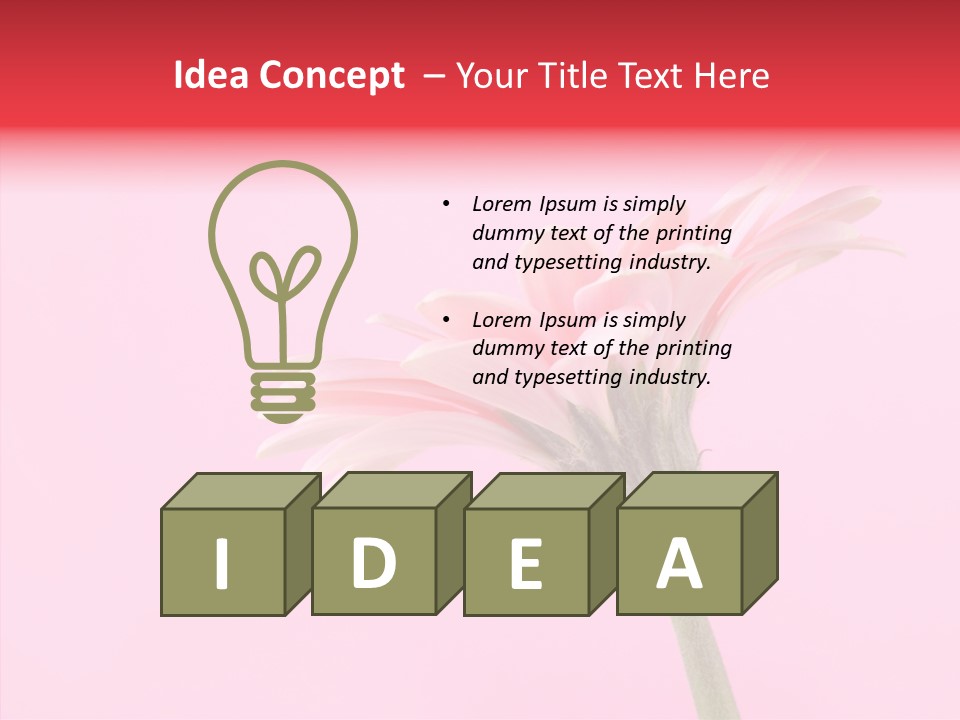 Pink Bloom Blossom PowerPoint Template