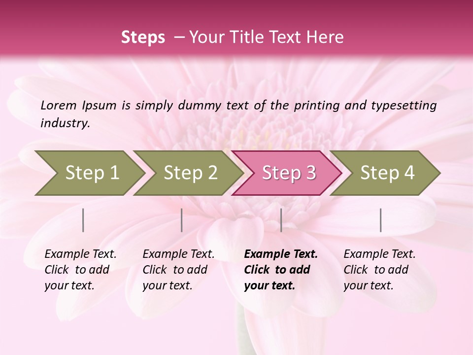 Daisy Circle Gerbera PowerPoint Template