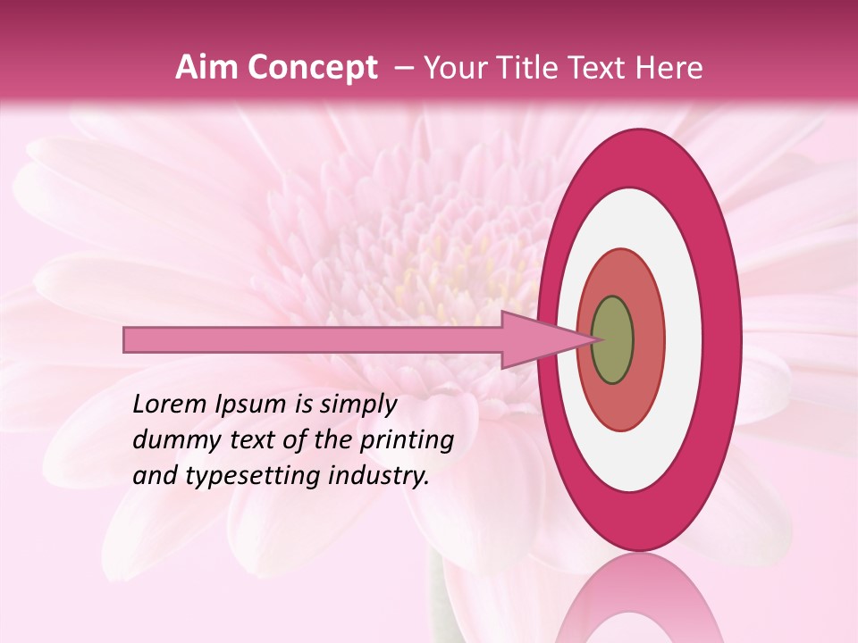 Daisy Circle Gerbera PowerPoint Template