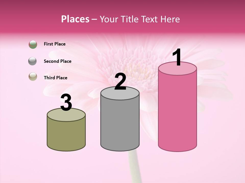 Isolated Circle Bloom PowerPoint Template