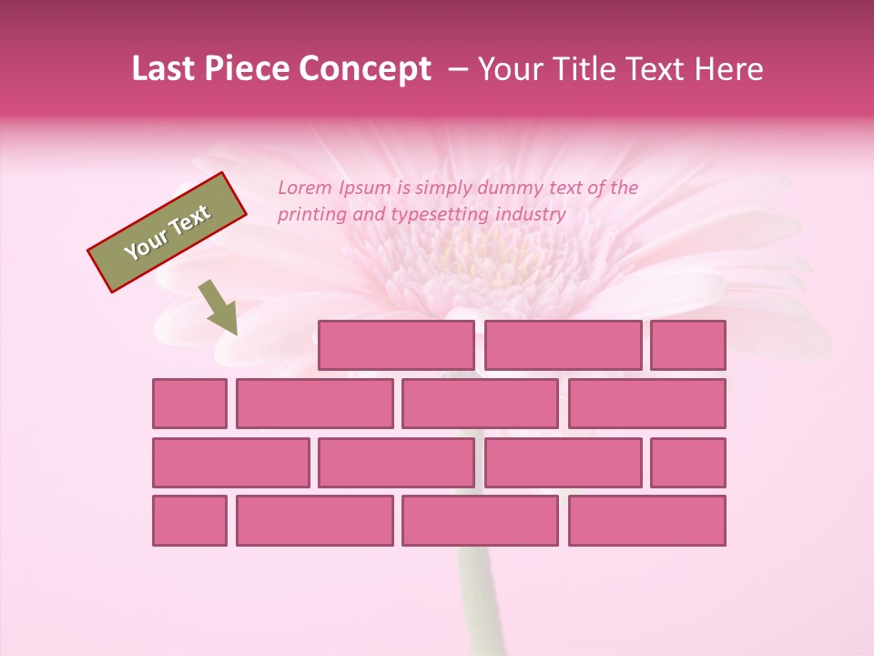 Isolated Circle Bloom PowerPoint Template
