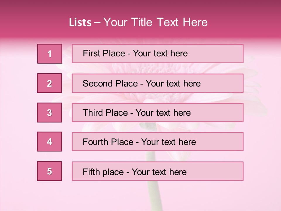 Isolated Circle Bloom PowerPoint Template