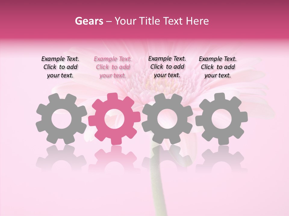 Isolated Circle Bloom PowerPoint Template