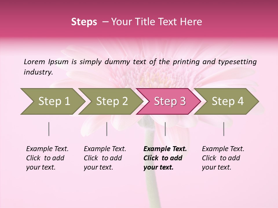 Isolated Circle Bloom PowerPoint Template