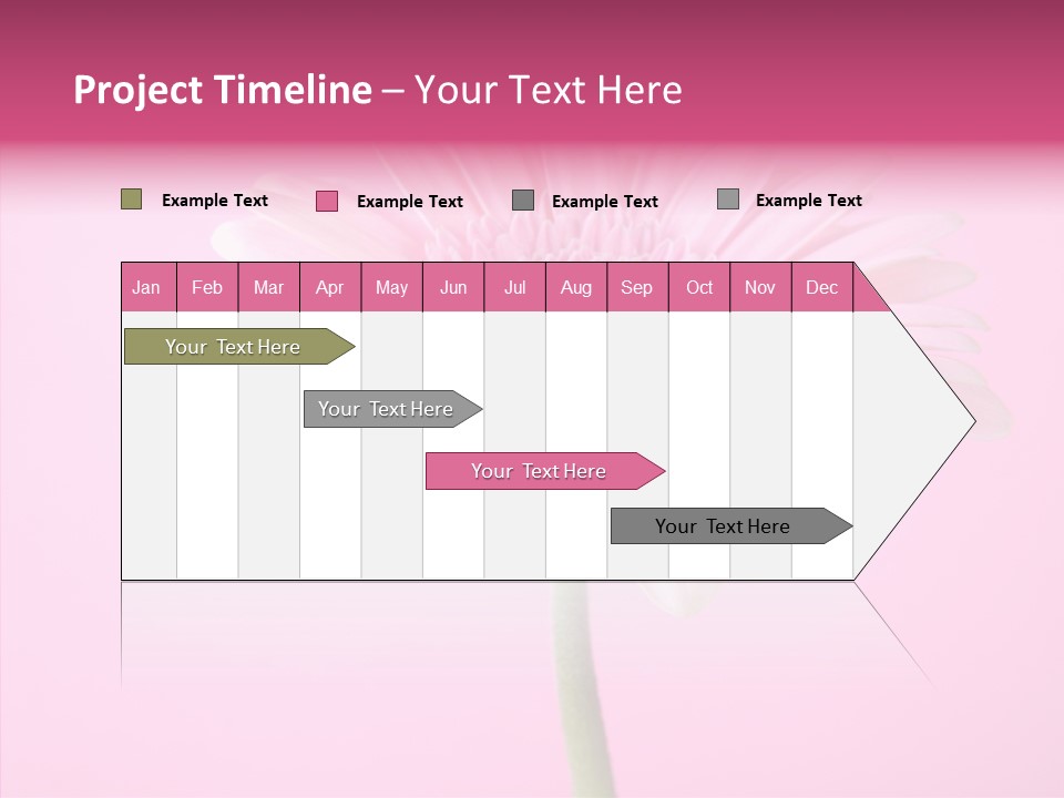 Isolated Circle Bloom PowerPoint Template