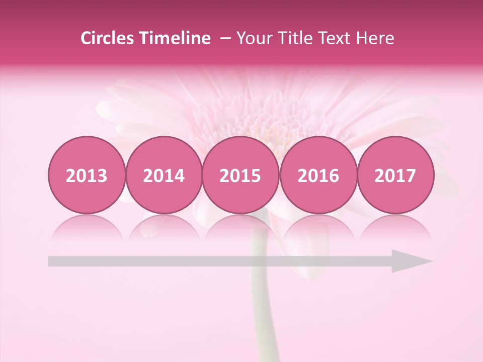Isolated Circle Bloom PowerPoint Template