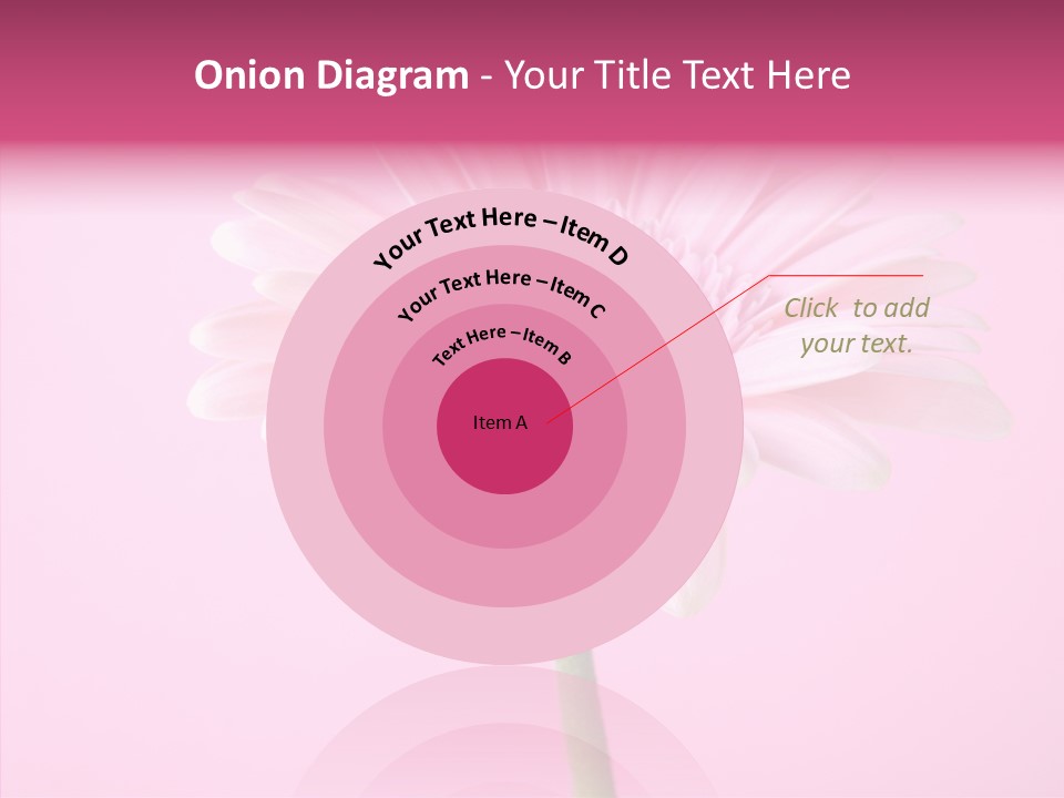 Isolated Circle Bloom PowerPoint Template