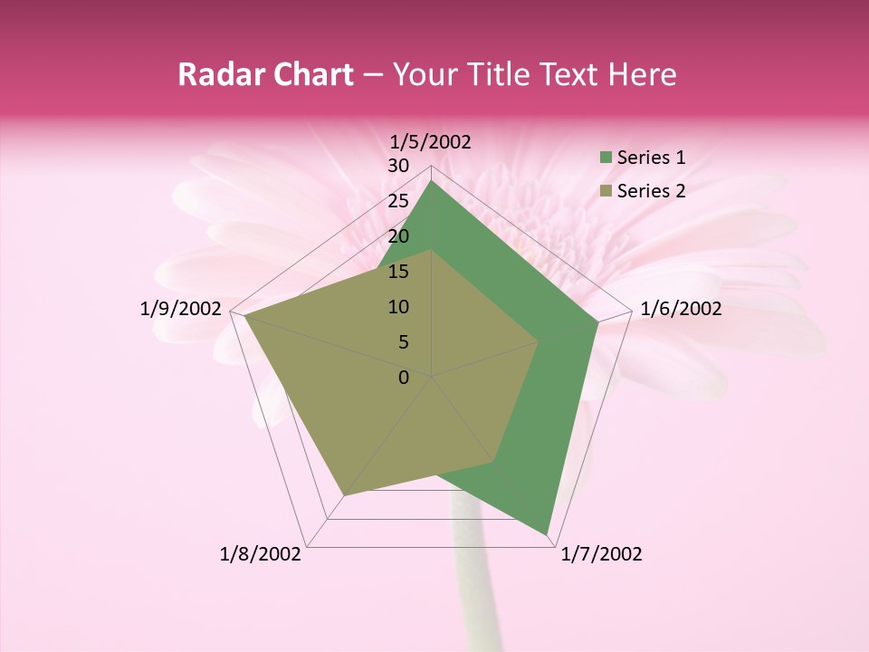 Isolated Circle Bloom PowerPoint Template
