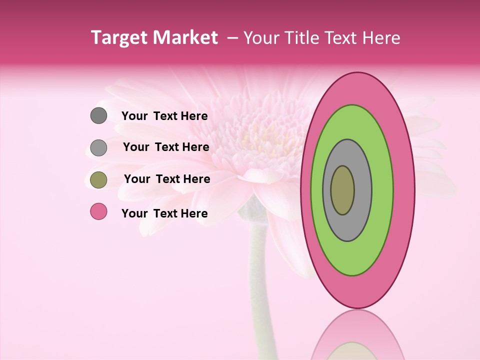 Isolated Circle Bloom PowerPoint Template