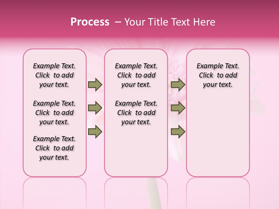 Isolated Circle Bloom PowerPoint Template