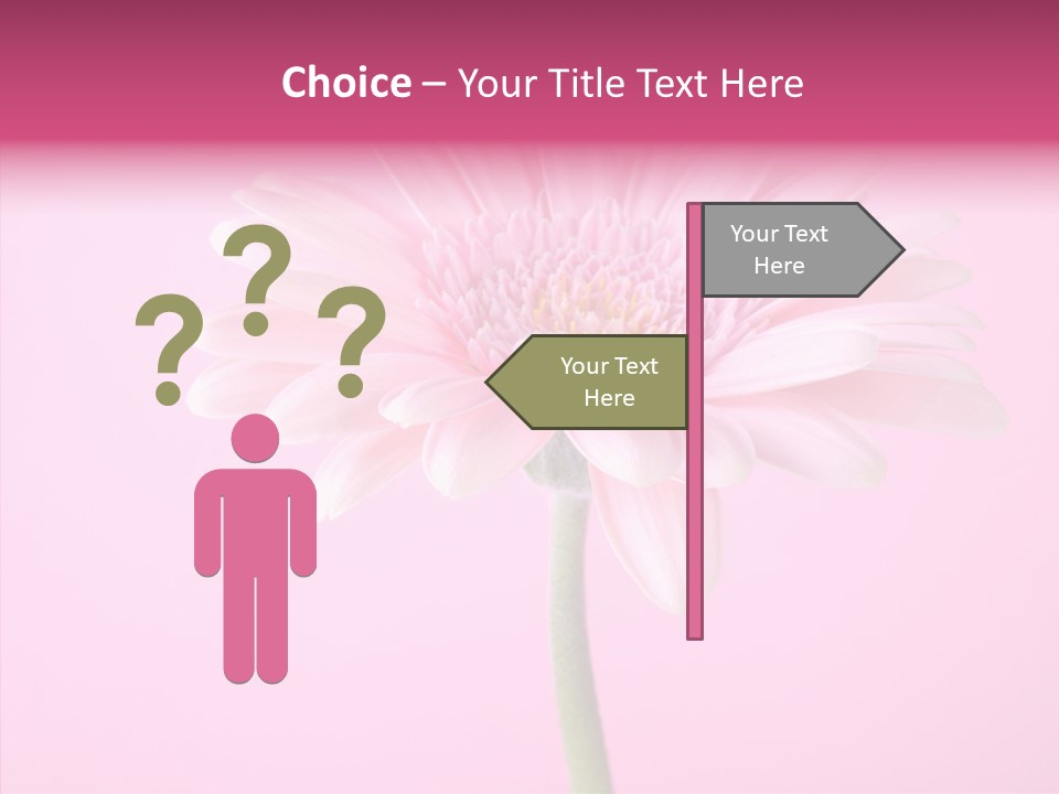Isolated Circle Bloom PowerPoint Template