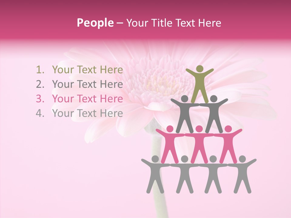 Isolated Circle Bloom PowerPoint Template
