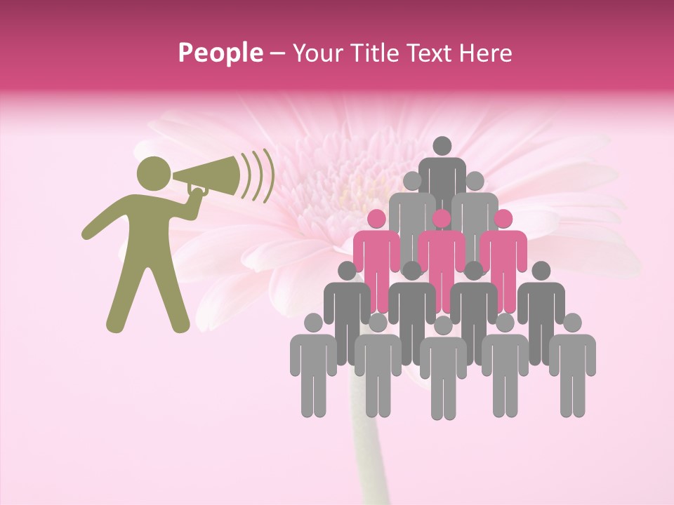 Isolated Circle Bloom PowerPoint Template