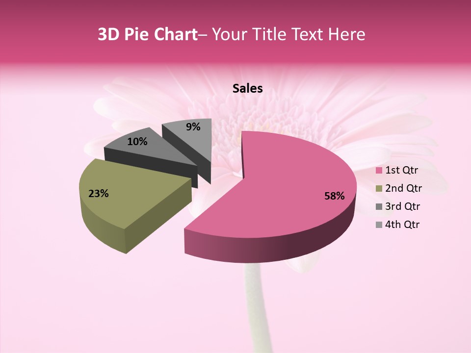 Isolated Circle Bloom PowerPoint Template