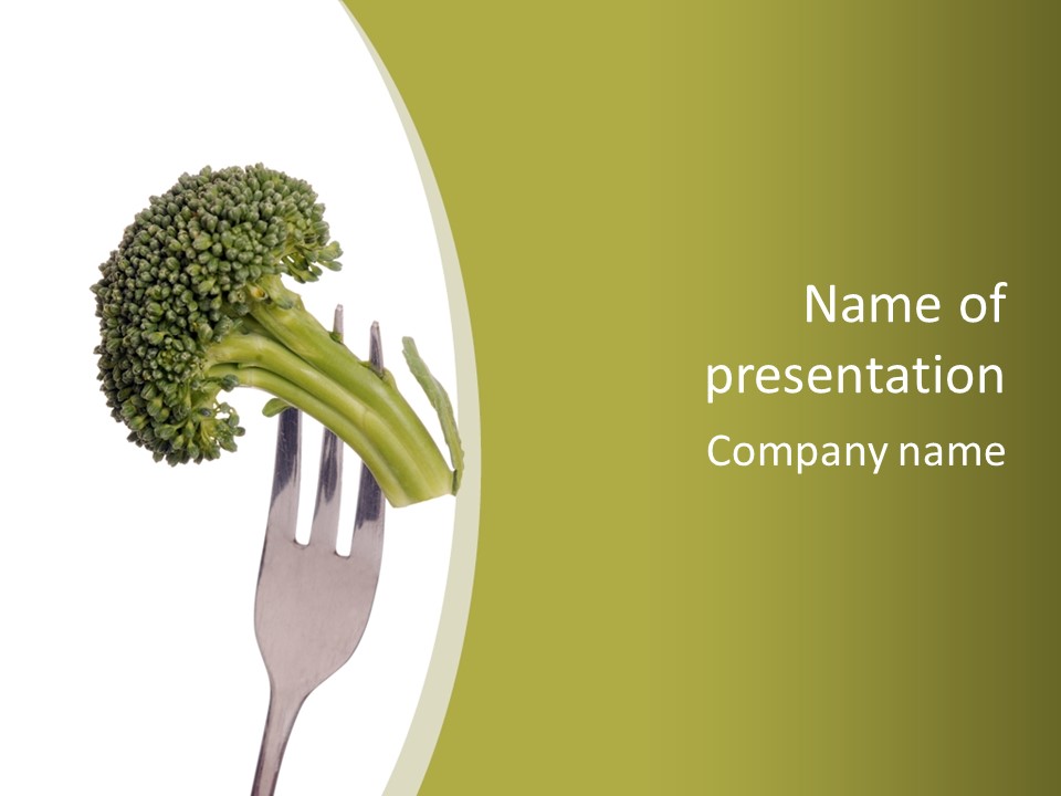 Healthy Green Food PowerPoint Template