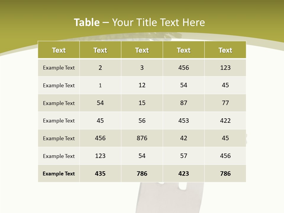 Healthy Green Food PowerPoint Template