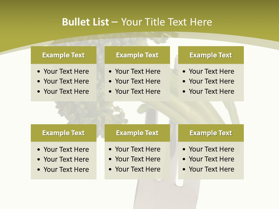 Healthy Green Food PowerPoint Template