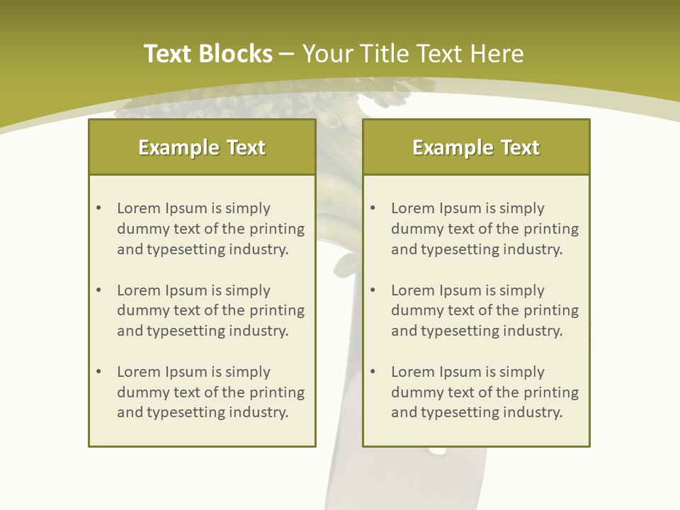 Healthy Green Food PowerPoint Template