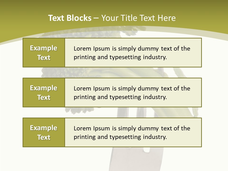 Healthy Green Food PowerPoint Template