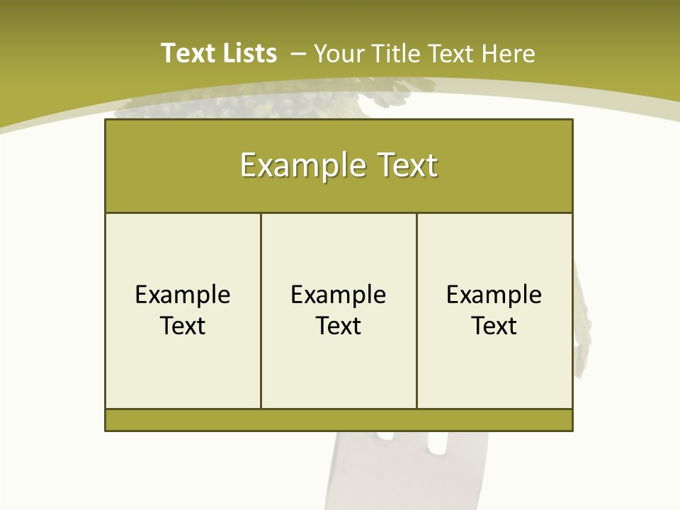 Healthy Green Food PowerPoint Template