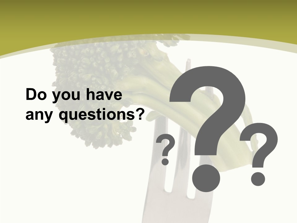 Healthy Green Food PowerPoint Template