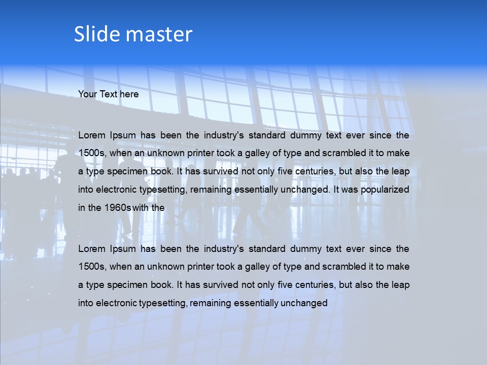 Travel Shadow Back PowerPoint Template