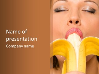 Smile Mouth Lifestyles PowerPoint Template