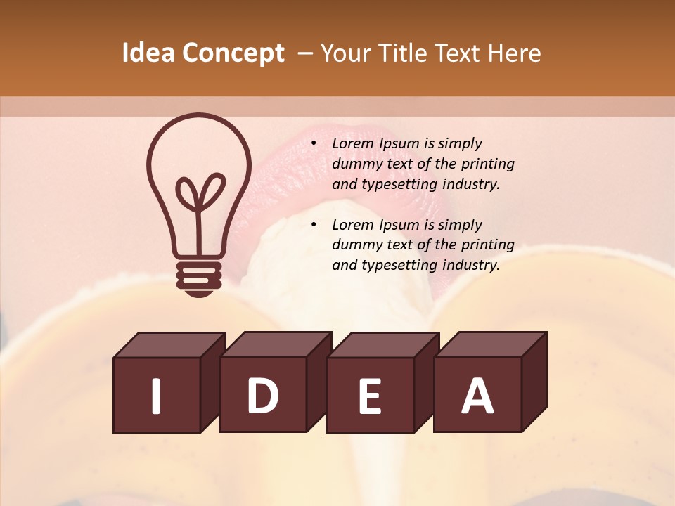 Smile Mouth Lifestyles PowerPoint Template