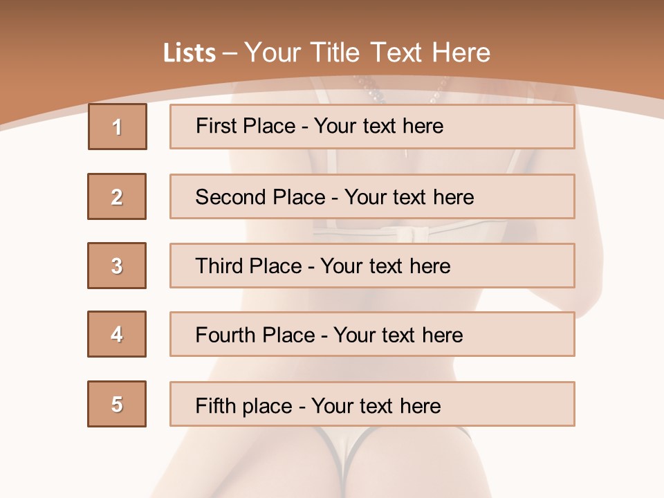 Panties Voluptuous Strings PowerPoint Template
