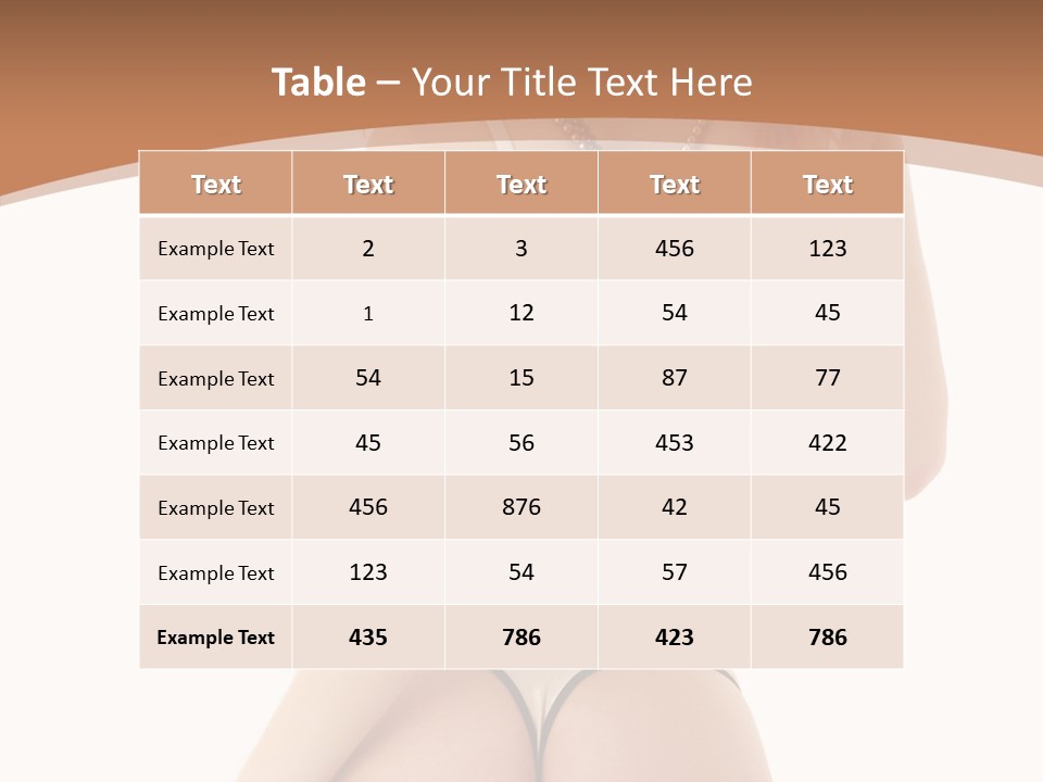 Panties Voluptuous Strings PowerPoint Template