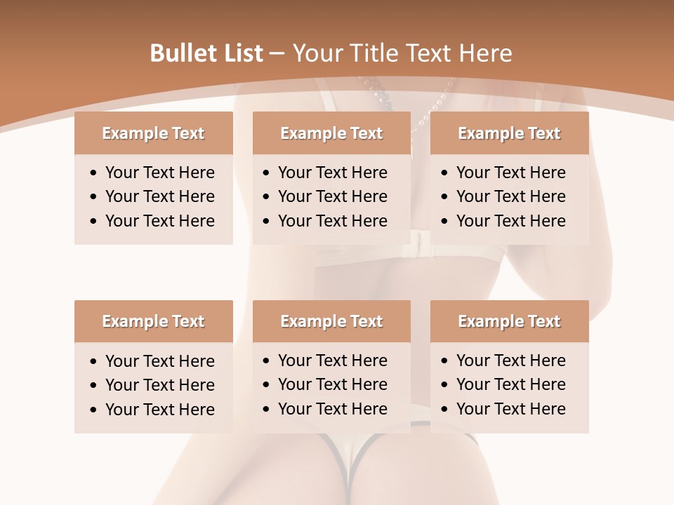 Panties Voluptuous Strings PowerPoint Template