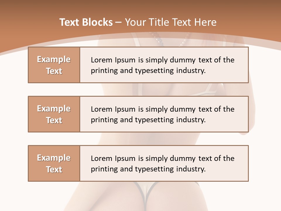 Panties Voluptuous Strings PowerPoint Template