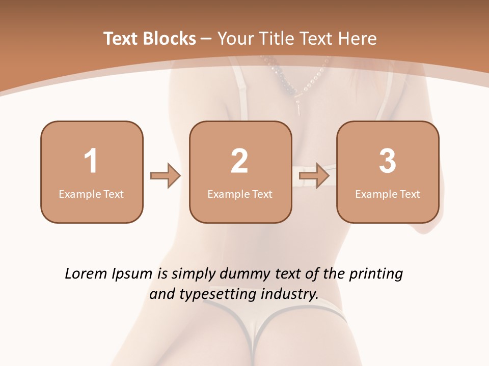 Panties Voluptuous Strings PowerPoint Template