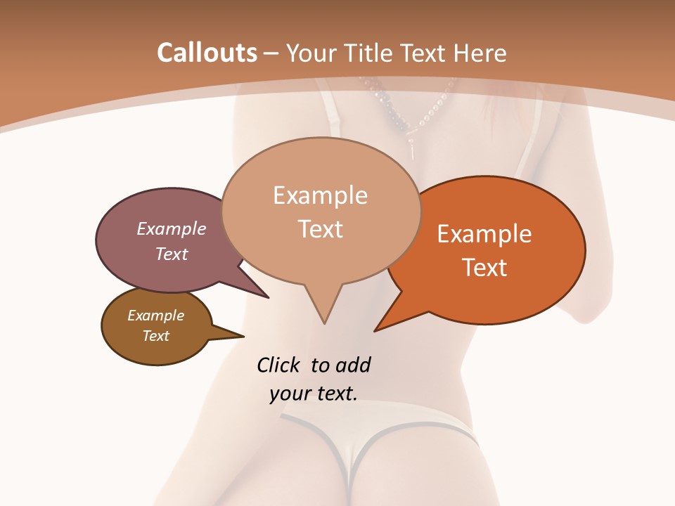 Panties Voluptuous Strings PowerPoint Template