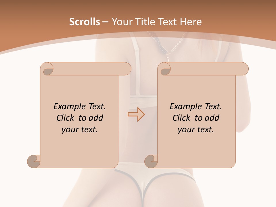 Panties Voluptuous Strings PowerPoint Template